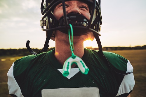 Mouth Guard for Madison Football Player