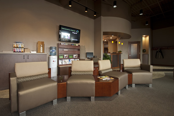 Patient Lounge with Drink Station